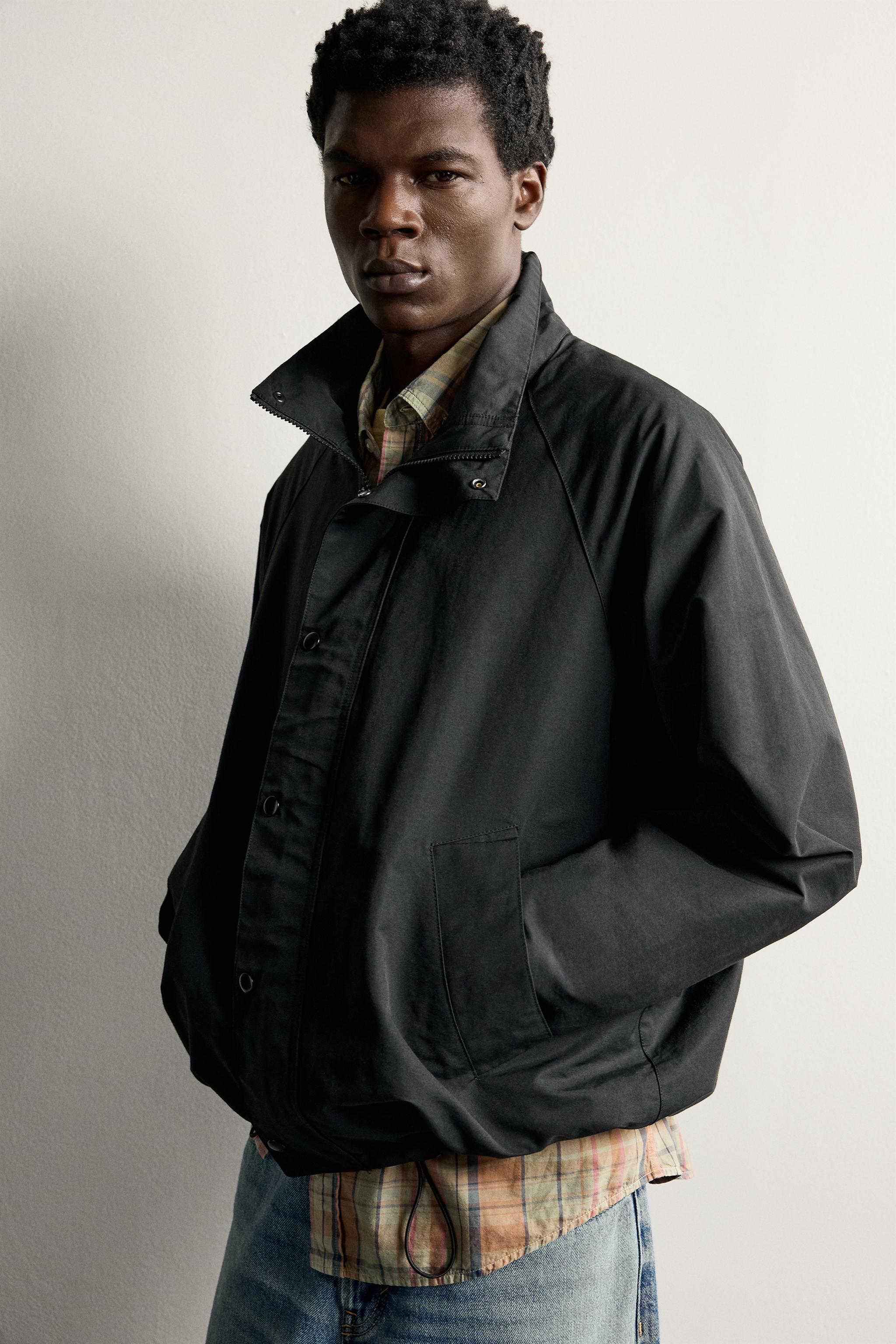 BLOUSON TECHNIQUE CONTRASTE DÉPERLANT
